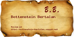 Bottenstein Bertalan névjegykártya